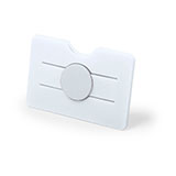 Картхолдер - держатель для телефона TISSON, белый, 8,8*5,6*0,5см, силикон, пластик