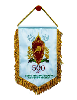 Вымпел мягкий вышитый с бахромой, 15х22 см