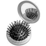 Расческа складная с зеркалом; серебристый; 6