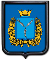 Герб Саратовской области 35х43 см, печатный, темная рама Герб Саратовской области 35х43 см, печатный, темная рама