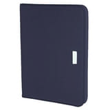 Папка А4 "UNION"с бумажным блоком; темно-синий; 33х23,5 см; текстиль; шелкография, лазер. гравировка