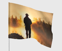 Флаг Рыбак 100х150 см Флаг Рыбак 100х150 см