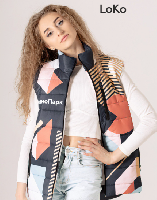 Жилет Бостон на синтепоне со стежкой унисекс, с полной запечаткой