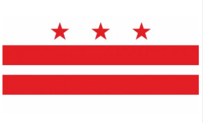 Флаг Федерального округа Колумбия (США) 90х135 см